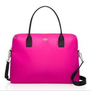 Kate Spade Classic Pink Nylon Laptop Bag